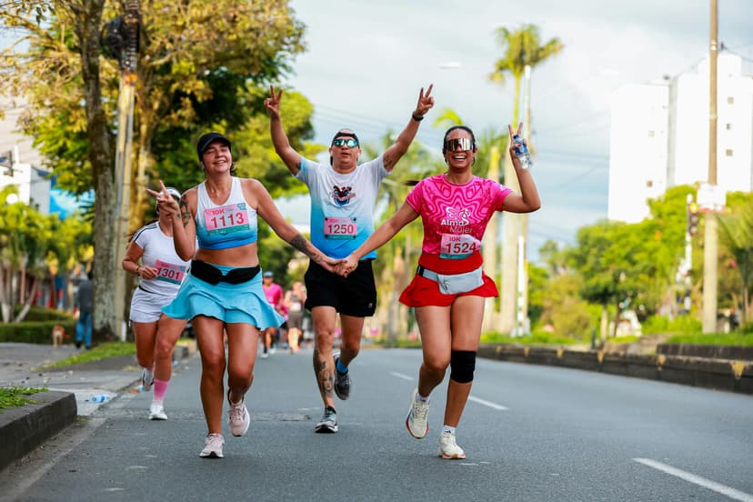 Happy runner after recovery